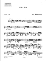 Fuga n° 1 - BROUWER - Partition - Guitare